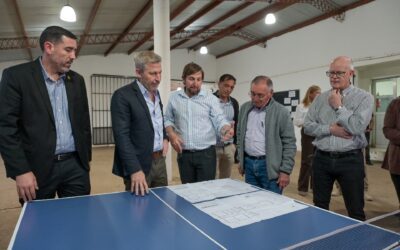 Frigerio visitó Santa Ana y firmó el inicio de la obra de ampliación y refacción de la escuela Nº 1