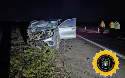 Autovía 14: Una camioneta chocó contra el acoplado de un camión cerca de Chajarí