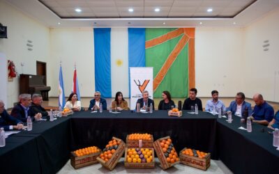 En su primera visita oficial a Villa del Rosario, el gobernador Frigerio encabezó una reunión de gabinete conjunto y recorrió una escuela